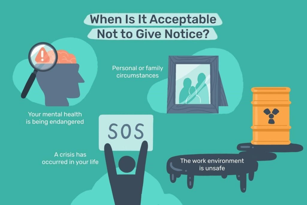 Exceptions to notice period uk