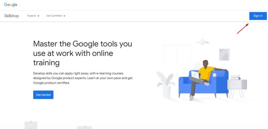 Sign UP Google SkillShop