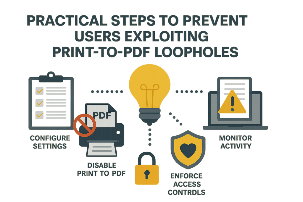 Practical Steps to Prevent Users Exploiting Print-to-PDF Loopholes
