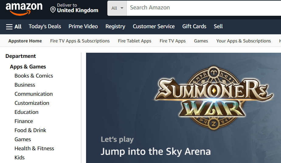 Amazon game play